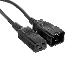 Кабель питания (UPS) ExeGate Power EC20-1,8P (С19->С20) VDE-250V-3*1.5-СU, 16А, черный, 1.8м, фото 1