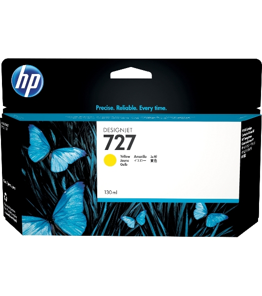 Картридж струйный HP 727 B3P21A желтый для HP DJ T920/T1500 (130мл)