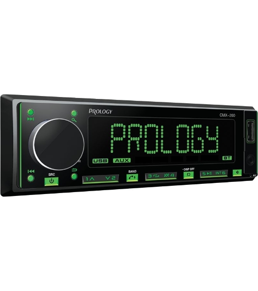 Автомагнитола Prology CMX-260, 1 DIN, Bluetooth, USB Type-A, AUX, пульт ДУ