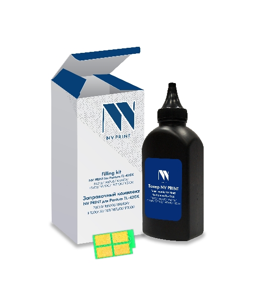 Заправочный комплект NVPrint для Pantum TL-420X (P3010, M6700, M6800, P3300, M7100, M7200, P3300), 200 гр, 6000 стр (тонер + чип)
