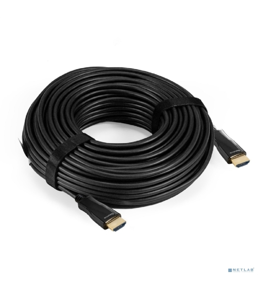 Активный оптический кабель HDMI ExeGate EX-CC-HDMI2-30.0 (19M/19M, v2.0, 30м, 4K UHD, Ethernet, позолоченные контакты)