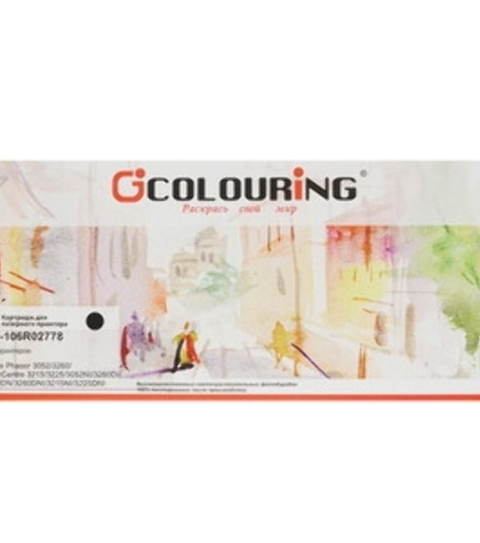 Картридж лазерный Colouring CG-106R02778 черный (3000 стр.) для принтеров Xerox Phaser 3052/3260/WorkCentre 3215/3225