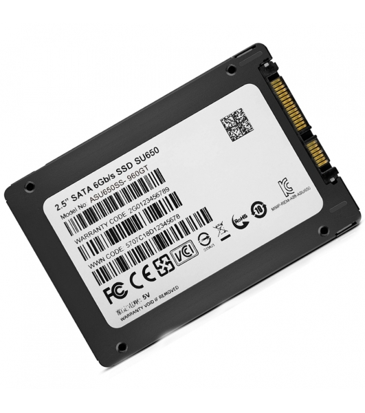 Накопитель SSD ADATA SU650, 480Gb, SATA III, 2.5', R/W 520/450