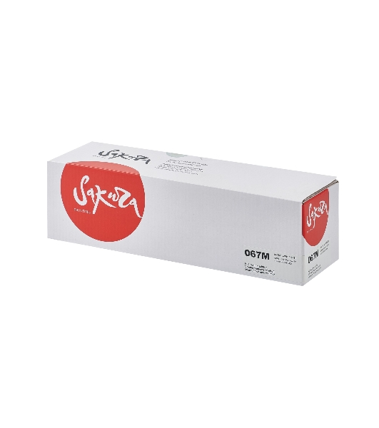 Картридж лазерный Sakura 067M (5100C002) для Canon i-SENSYS LBP631/LBP633/MF651/MF655/MF657, пурпурный, 1300 к. (чип без счетчика копий)