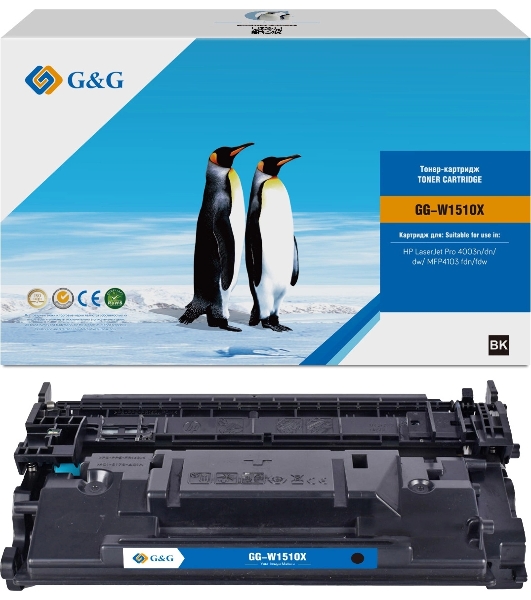 Картридж лазерный G&G GG-W1510X черный (9500 стр.) для HP LJ Pro 4003n/dn/dw/MFP4103 fdn/fdw