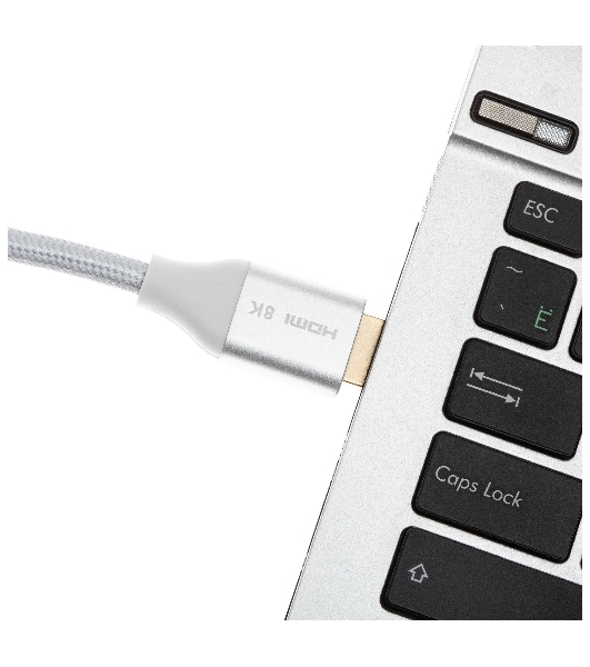 Кабель аудио-видео Cactus CS-HDMI.2.1-5 HDMI (m)/HDMI (m) 5м. Позолоченные контакты серебристый