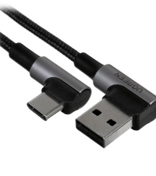 Кабель USB-A to Type-C, silica gel, 1м, 3A, 18W (gren)