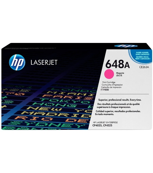 Картридж лазерный HP CE263A пурпурный CLJ CP4025/CP4525 (11000 стр.)