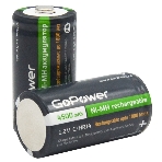 Аккумулятор бытовой GoPower HR14 C BL2 NI-MH 4500mAh блистер (2 шт.), фото 1