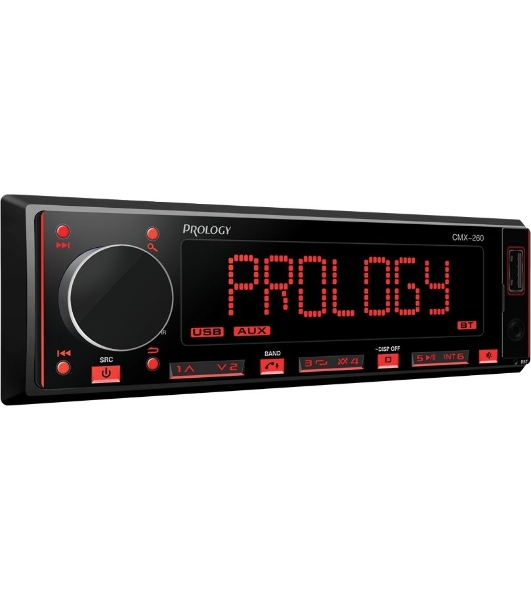 Автомагнитола Prology CMX-260, 1 DIN, Bluetooth, USB Type-A, AUX, пульт ДУ