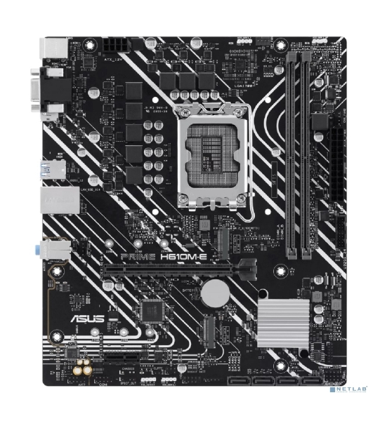 Материнская плата ASUS PRIME H610M-E-CSM, LGA 1700, Intel H610, 2xDDR5, 4xSATA, 2xM.2 PCIe 3.0 (x2, x4), 1xPCIe 4.0 x16, 1xPCIe x1, 1xHDMI, 1xDP, 1xVGA, 2xUSB-A 2.0, 2xUSB-A 3.2 Gen 1, 1x 1Gb LAN, 3x3.5 мм, 7.1, mATX
