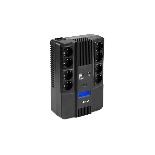 Источник бесперебойного питания Бастион SKAT-UPS 800-AID-IN-1x9-8 ИБП 220В 480Вт, LCD, АКБ 1x 9А·ч, line interactive, мод.синус, 8хSchuko,2xUS (8933)