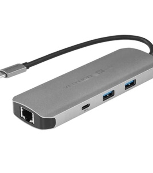USB-концентратор Vention TGVHB, USB Type-C, HDMI/Ethernet/USB-A/USB-C/TF/mini-jack/microSD/microSDHC/microSDXC, USB Type-C