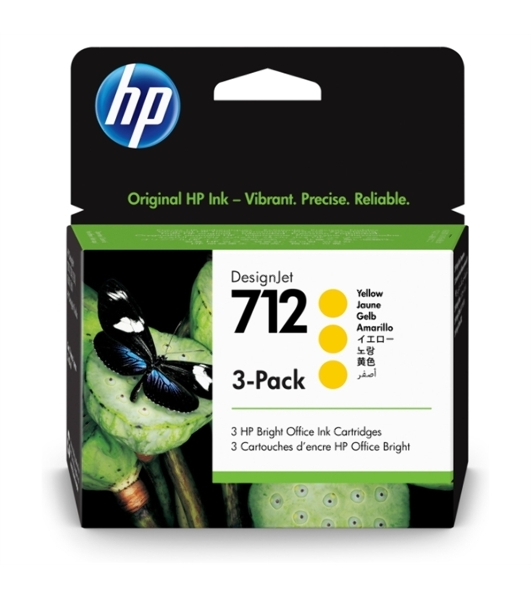 Картридж струйный HP 712 3ED79A желтый x3упак. (29мл) для HP DJ Т230/630
