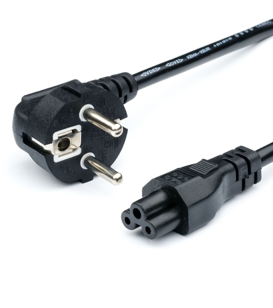 Кабель питания GoPower евровилка CEE 7/7-IEC 320 C5 1.8м ПВХ 0.75мм черный (1/10/160)
