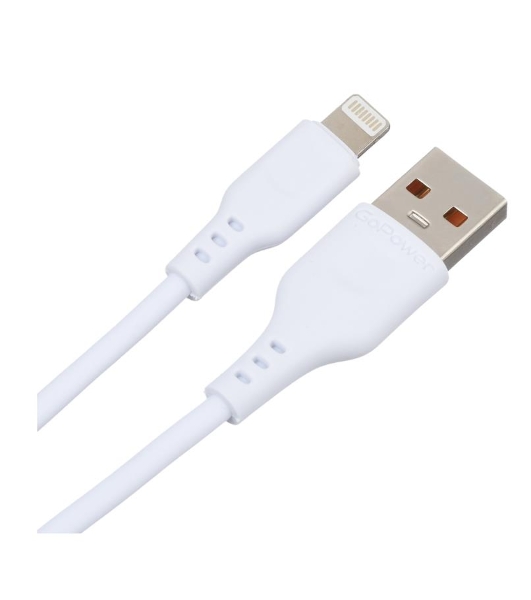 Кабель GoPower USB (M)-LIGHTNING (M) 1M 00-00018567 белый