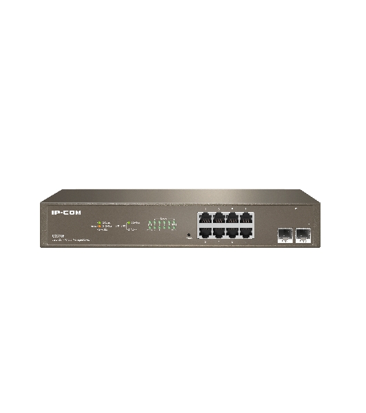 Коммутатор управляемый IP-COM G3310F, настенный, 1000 Мбит/сек, 8 port, SFPx2