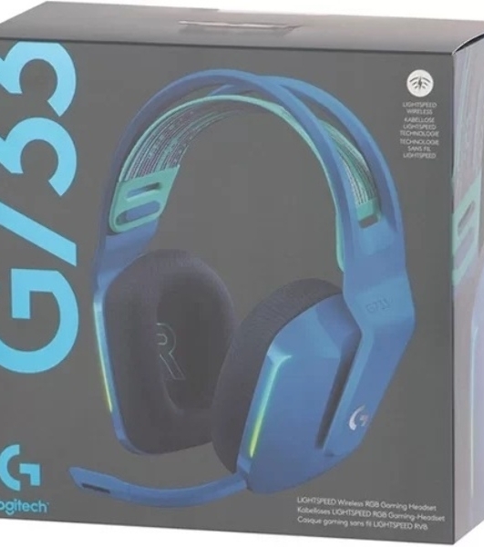Гарнитура Logitech G733 синий, беспроводная, 2.4 ГГц, до 29 ч, LIGHTSYNC RGB