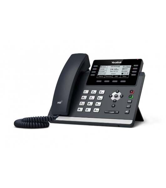 Ip-телфон YEALINK SIP-T43U, 12 аккаунтов, BLF, PoE, GigE, без БП, шт