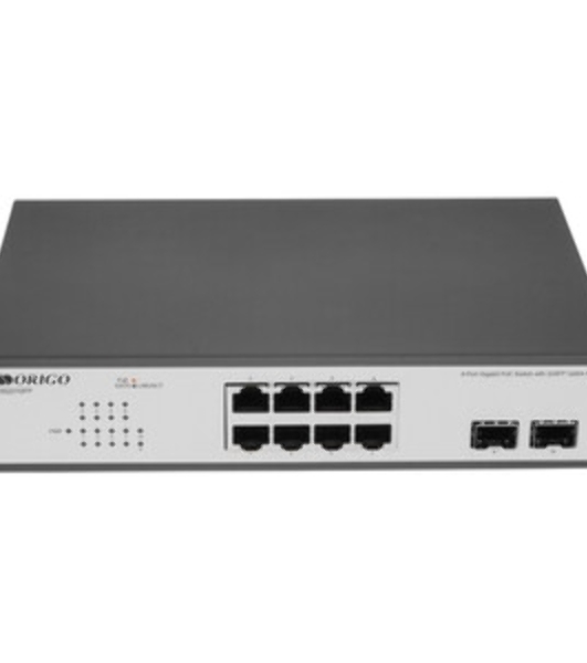 Коммутатор Origo OS2410P/120W OS2410P/120W/A1A 8x1 Гбит/с 2SFP 8PoE 120W настраиваемый