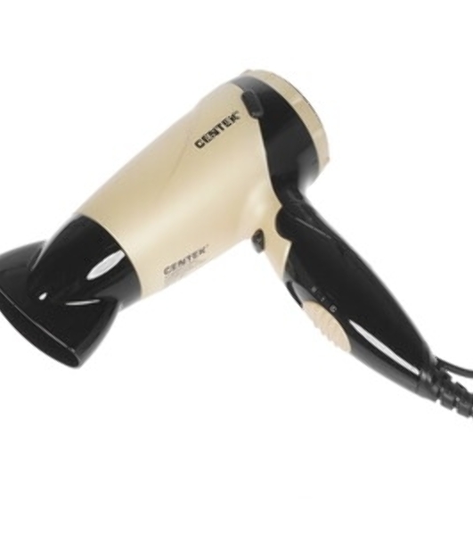 Фен Centek CT-2209 BLG черный/золотой перламутр, 1600 Вт, компактный