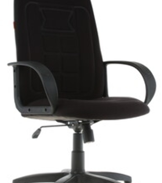 Кресло Chairman 727 черный, ткань, 120 кг