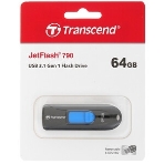 Флешка USB Transcend JetFlash 790 (TS64GJF790K), 64 Gb, USB 3.0, R/W 90/40, черный/синий, фото20