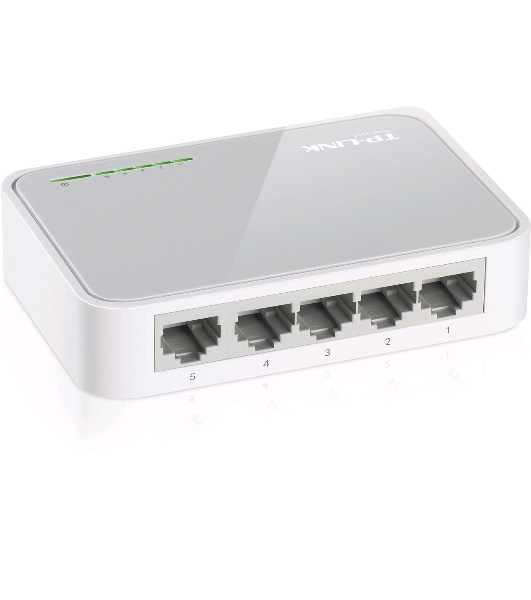 Коммутатор TP-Link SOHO TL-SF1005D Коммутатор 5-port 10/100M mini Desktop Switch, 5 10/100M RJ45 ports, Plastic case