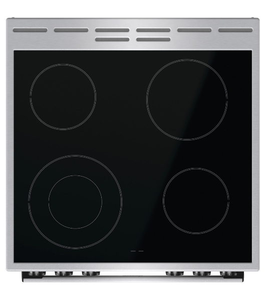 Плита электрическая Gorenje GECS6C70XC серебристый, конфорок 4 электрических, духовка 71 л, 60 см x 85 см x 60 см