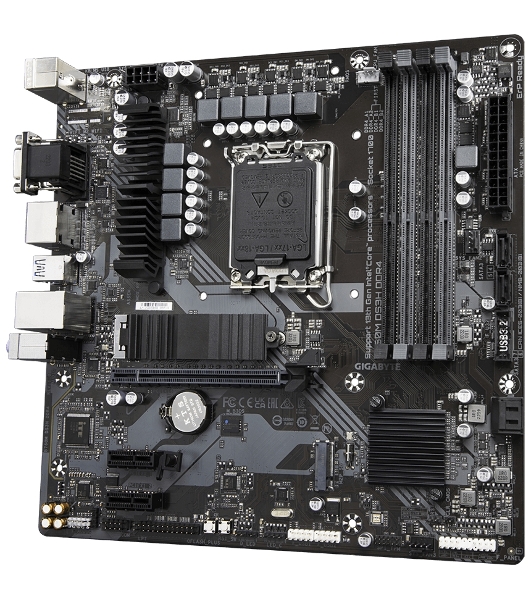 Материнская плата Gigabyte B760M DS3H DDR4, LGA 1700, Intel B760, 4xDDR4, 4xSATA, 2xM.2, 1xPCIe 4.0 x16, 2xPCIe x1, 1xHDMI, 1xDP, 1xVGA, 1x 2.5Gb LAN, 3xUSB-A 3.2 Gen 1, 1xUSB-C 3.2 Gen 2, 2xUSB-A 2.0, 3x3.5 мм, 7.1, mATX