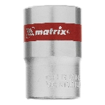Головка торцевая Matrix, 18 мм, 6-гранная, CrV, под квадрат 1/2', хромированная, фото3