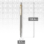 Ручка шариковая Parker Jotter Core K691 (CW1953182) Stainless Steel GT, M, синие чернила, подарочная коробка, фото8