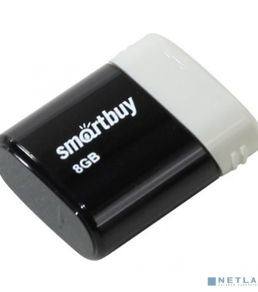 Флешка USB Smartbuy LARA black (SB8GBLara-K), 8Gb, USB 2.0, R/W 15/5, черный/белый