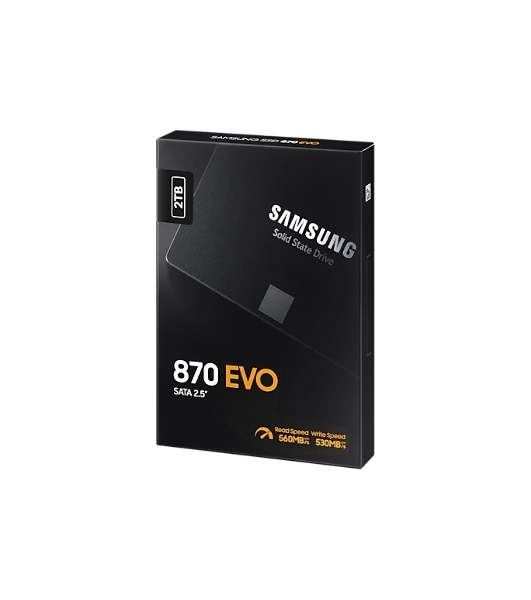 Накопитель SSD Samsung 870 EVO, 2Tb, SATA III, 2.5', R/W 560/530