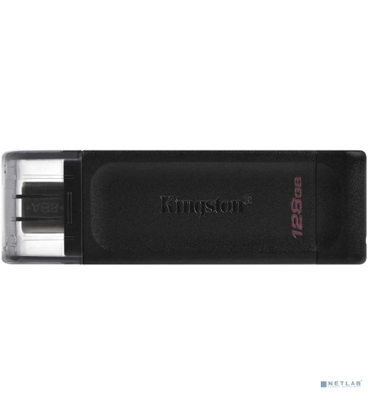 Флешка USB Kingston DataTraveler DT70 (DT70/128Gb), 128Gb, USB Type-C 3.2, R/W 70/45, черный