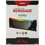 Оперативная память Kingston Fury Renegade, DDR4, 32Gb (4x8GB), 3600MHz, CL16, DIMM, с радиаторами, RGB, серебристый/черный, фото3