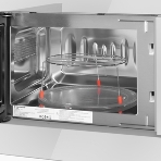 Микроволновая печь встраиваемая Maunfeld JBMO820GW01 белый, 20 л, 1080 Вт, переключатели - сенсор/поворотный механизм, фото15