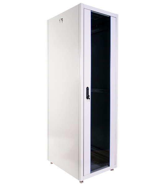 Шкаф телекоммуникационный напольный ЭКОНОМ 48U (600 × 800) дверь стекло, дверь металл