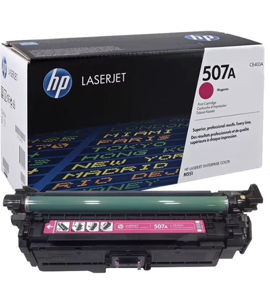 Картридж лазерный HP CE403A пурпурный для CLJ M551 6000 стр.