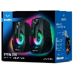 Акустическая система SVEN 370 2.0 черные (2x2W, USB, RGb подсветка), фото10