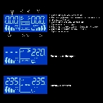 Комплект Источник бесперебойного питания EX295993RUS + батарея 26Aч EX282970RUS 1шт (инвертор, синус, для котла, PF=1, настенный) ExeGate IdealSine SR-1000.LCD.2SH  1000VA/1000W, чистая синусоида, цветной LCD-дисплей, 2*Schuko, крепление настенное, черный + батарея ExeGate DT 1226 (12В, 26А·ч) 1шт, фото6
