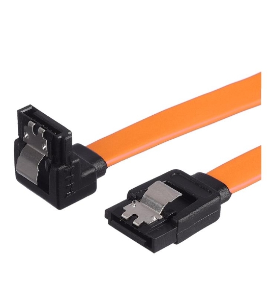Кабель а/в GoPower Длина 0.5 м Разъемы SATA (m)-SATA (m) черный/оранжевый