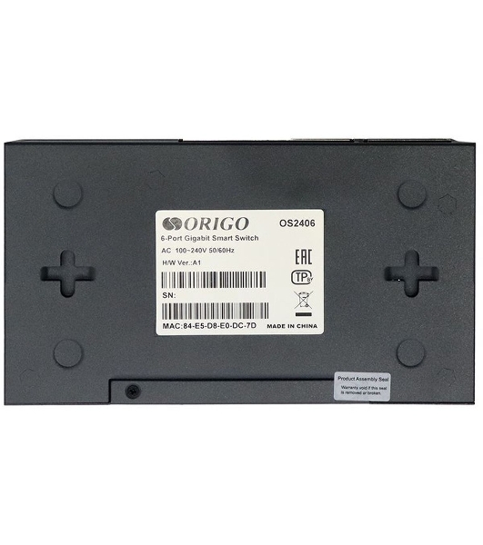 Коммутатор настраиваемый L2 6x1000Base-T ORIGO OS2406/A1A