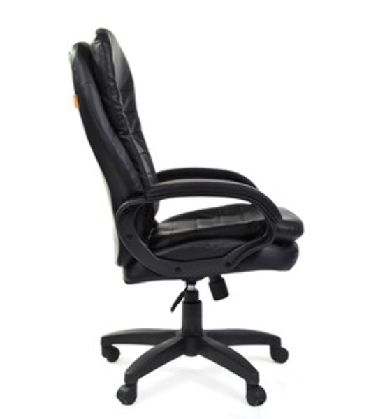 Кресло Chairman 795 LT черный, экокожа, 120 кг, механизм качания