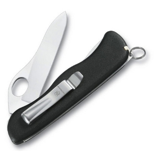 Нож перочинный Victorinox Sentinel One Hand (0.8416.M3) 111мм 5функций черный карт.коробка