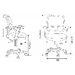Кресло компьютерное Бюрократ CH-W797/PK/TW-13A TW-13A розовый, спинка сетка, сиденье розовый, колеса белый/розовый, пластик белый, фото11