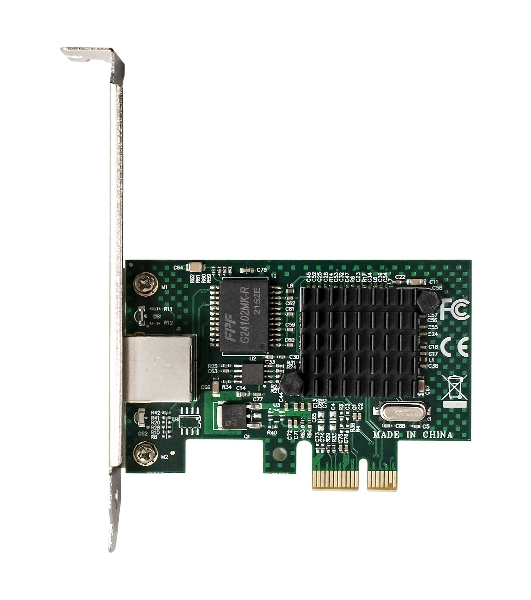 Сетевой адаптер ExeGate EXE-BCM5721 (PCI-E x1, порт 1xRJ45, 10/100/1000Mbps, Gigabit Chipset Broadcom BCM5721)