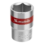 Головка торцевая Matrix, 19 мм, 6-гранная, CrV, под квадрат 1/2', хромированная, фото5