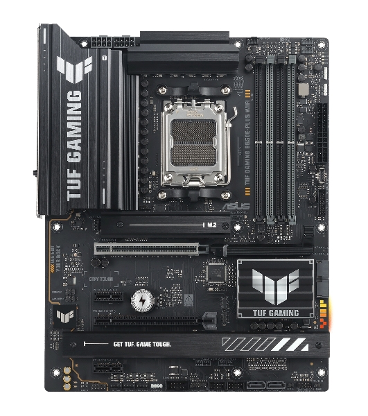 Материнская плата ASUS TUF GAMING B650E-PLUS WIFI, AM5, AMD B650, 4xDDR5, 4xSATA, 3xM.2, 1xPCIe 5.0 x16, 1xPCIe 4.0 x4, 2xPCIe 4.0 x1, 1xDisplayPort, 1xHDMI, 1x2.5Gb LAN, Wi-Fi 6E, Bluetooth 5.3, 1xUSB-C 20Gbps, 3xUSB-A 10Gbps, 6xUSB-A 2.0, 5x3.5 мм, 7.1, ATX