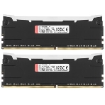 Оперативная память Kingston Fury Renegade, DDR4, 64Gb (2x32GB), 3200MHz, CL16, DIMM, радиатор, RGB, серебристый/черный, фото7